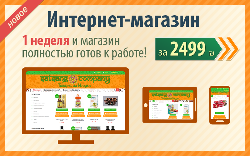 Разработка интернет магазина недорого